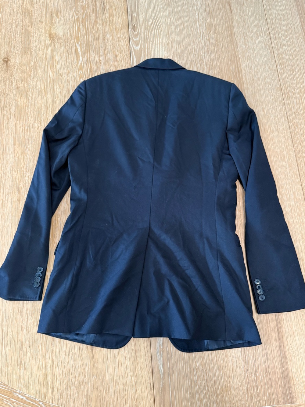 Dolce Gabbana Vintage 2007 Wool Blazer Boyfriend oversized Black IT 46 Us 38 - Picture 7 of 15
